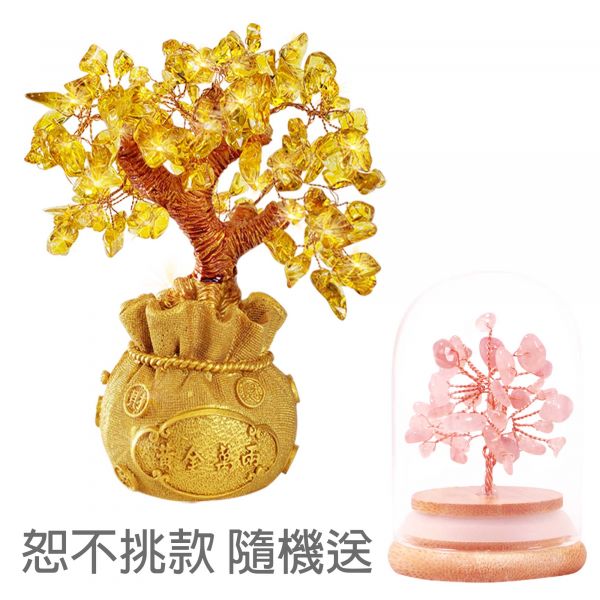 【贈】開運黃金樹或粉晶樹(恕不挑款隨機送) 