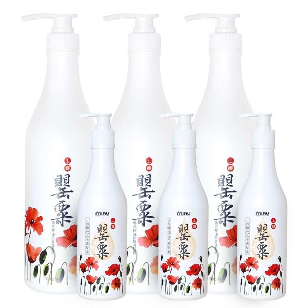 MIAU上癮罌粟香氛保濕控油抗屑3效洗髮精/1000ml/歡樂智多星/強力推薦防止頭皮的油臭味及汗味/保持頭皮健康狀態 