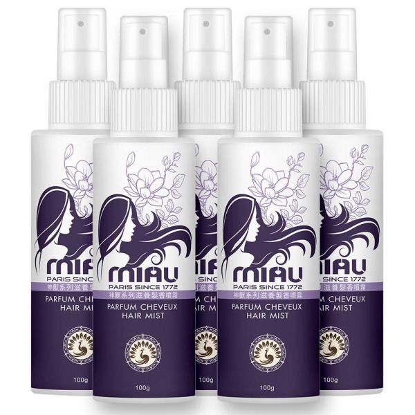 MIAU-神獸系列滋養髮香噴霧/隨身瓶100g/清新去味同時保濕修護、蓬鬆亮澤/【狐狸/貓頭鷹/孔雀/花豹/公鹿】共五款 延續神獸洗髮精的療癒香氣,全新髮香噴霧輕盈登場。蘊含日本柿子淨味因子、維生素E、水解大豆蛋白與澳洲堅果籽油、洋棗樹精華,清新去味同時保濕修護、蓬鬆亮澤,讓狐狸、貓頭鷹、孔雀、花豹、公鹿的魅力自在流轉。