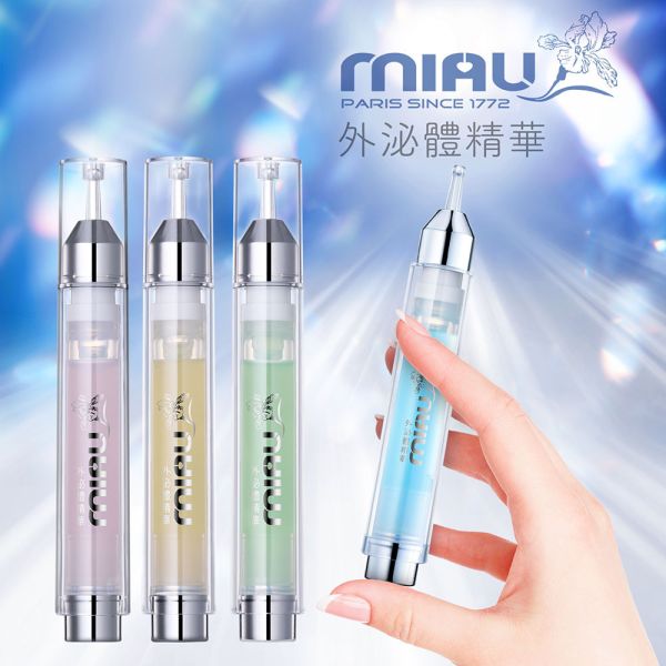 【MIAU】外泌體精華液/藍銅胜肽極潤抗痕小藍管為肌膚重啟修復程序改善鬆弛細紋/山茶花V型緊緻小粉管提升肌膚彈性讓臉部輪廓更加明顯無懼歲月流轉/維他命C極光淨白小黃管淡化暗沉與不均勻膚色，肌膚散發透亮感/復活草穩膚鎖水小綠管鎖住水分、穩定膚況，讓乾燥與黯淡一掃而空/金釵石斛外泌體/深度舒緩/潤澤保濕/修護屏障 