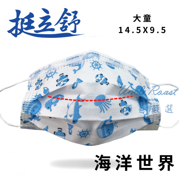 挺立舒-大童MD醫療口罩-印花30入 口罩, 挺立舒, 防護, MD, 醫療口罩, 楊氏支撐, 極舒感, 支撐, 空氣, 立體