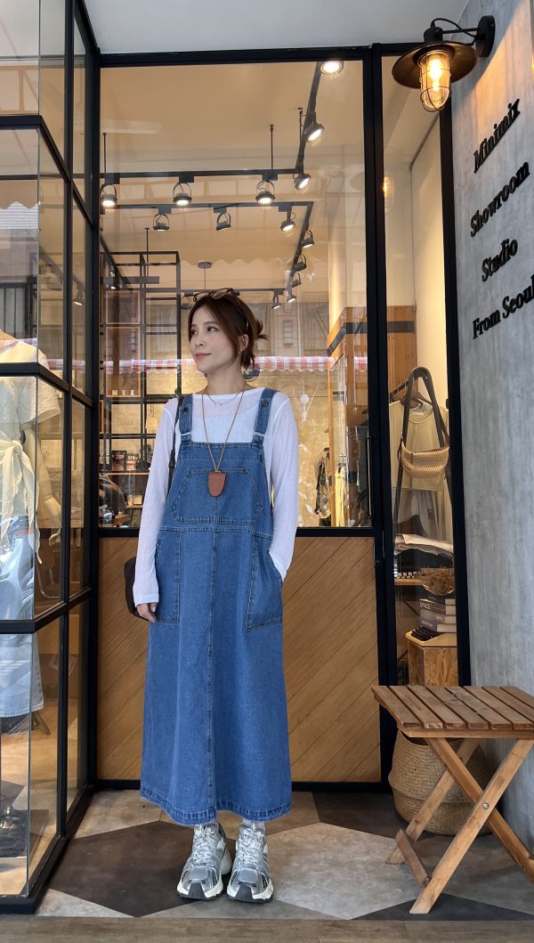 At925.超美牛仔吊帶裙 