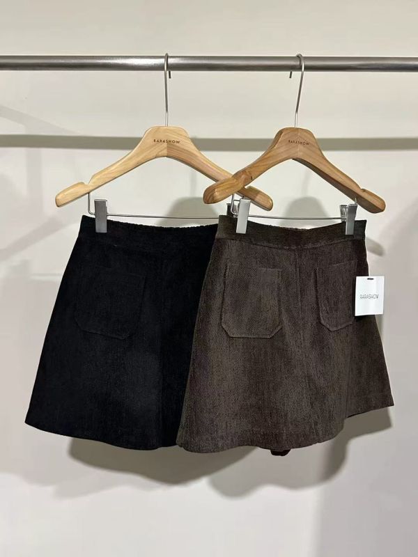 J122.神裙家質感絨面裙褲 