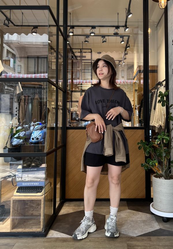 Ai09.Love水洗質感長版t 