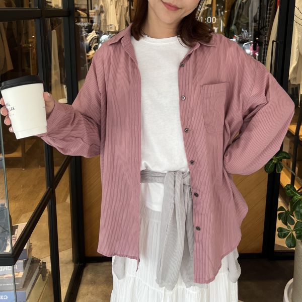 Ai15.夏日清新直條美色襯衫 