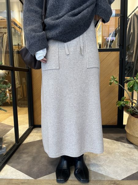 Jn113.必買口袋A字針織裙 