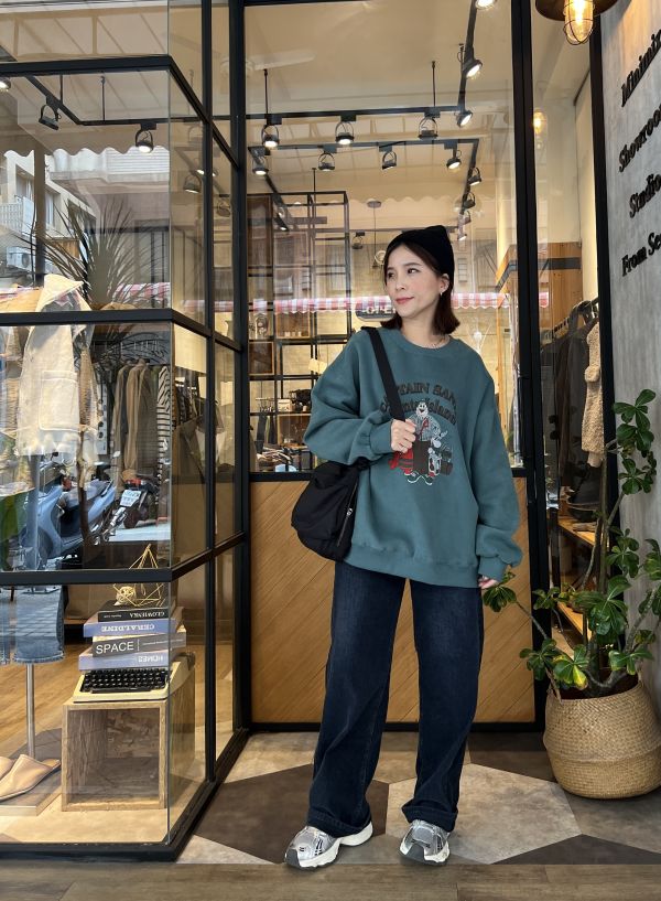 Dc117.p牌家超舒服內短絨牛仔褲 