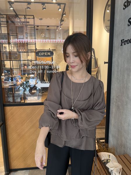 At904.超美層次側綁衫 
