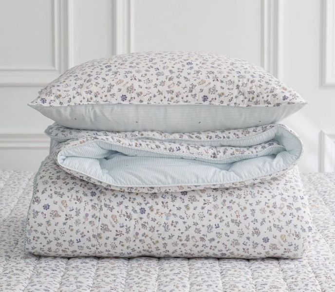 Kg97.童趣小森林四季被/藍（膠原蛋白天絲） 