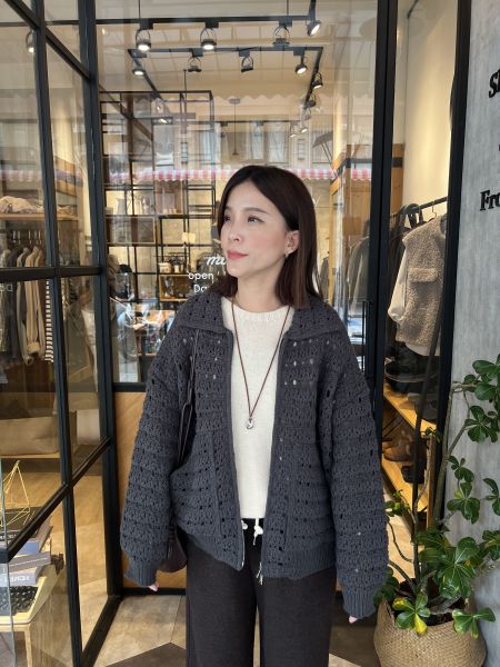 Dc120.超美編織鉤針外套 