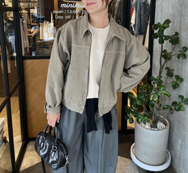 Ai26.水洗奶茶丹寧布勞森！ 