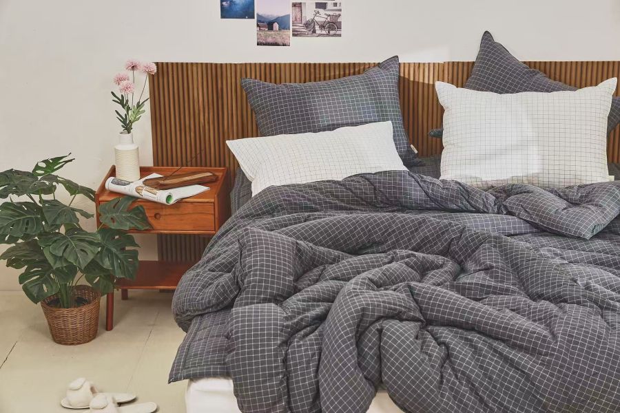 Kg84無印風線格四季被/灰 