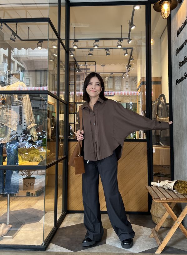 Nv120.設計愛牌檔口剪裁襯衫 