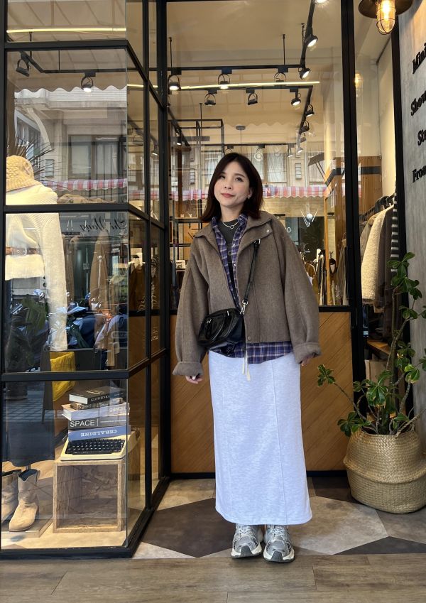 Sp119.(必買）可配套裝美版棉裙/雲灰 