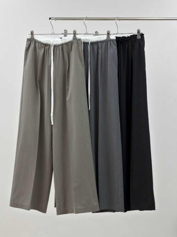 Ma316.質感s家可配套裝-層次直紋寬褲 