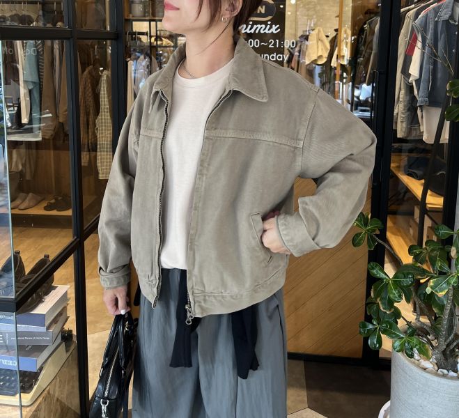 Ai26.水洗奶茶丹寧布勞森！ 