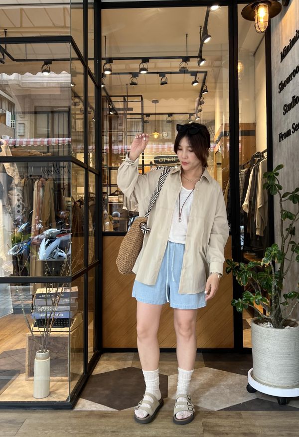 Ap423.無印感簡約襯衫 