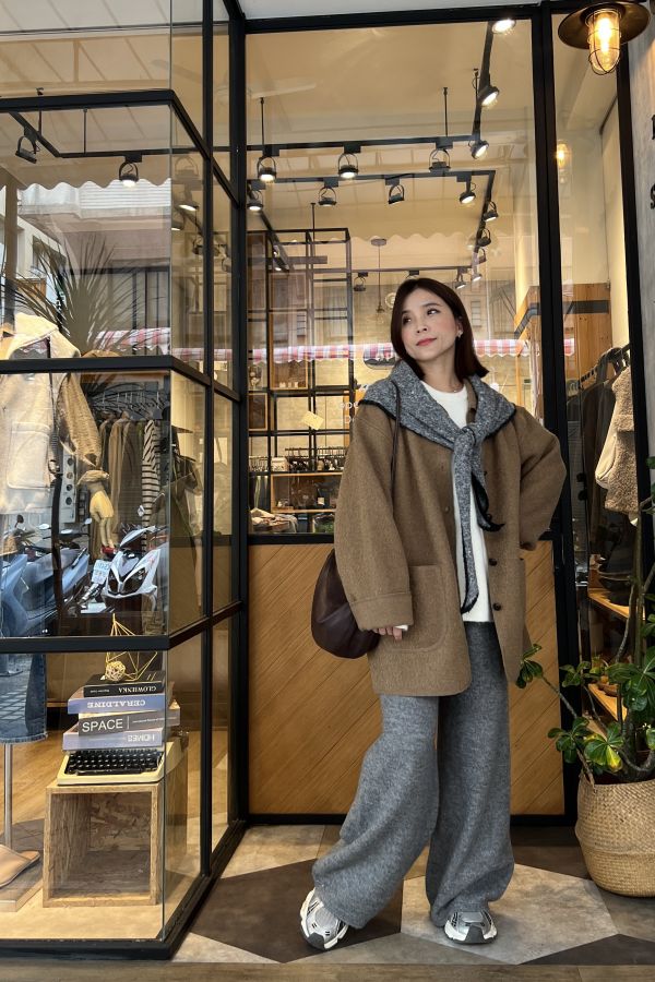 Dc124.超加分滾邊披肩圍巾 