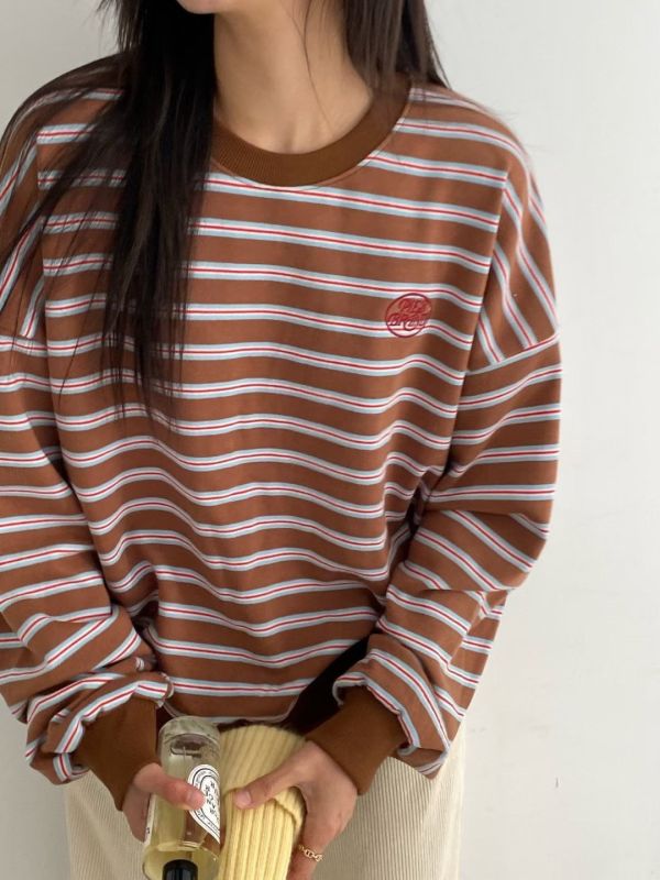 Nv103.好看配色條紋mtm 