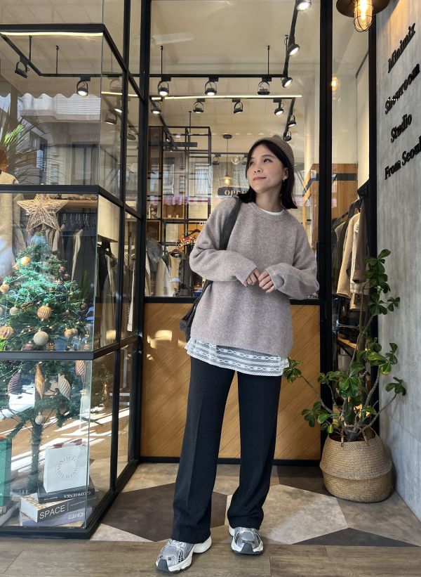 Dm118.閉眼入包色！磨絨顯瘦棉神褲 