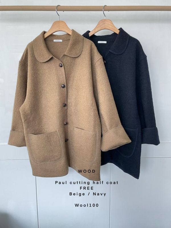 Dc122. QQ感100% 羊毛輕量大衣 