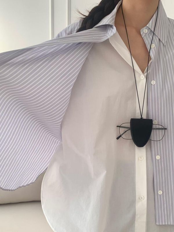 Ma313.超美設計層次直條襯衫 
