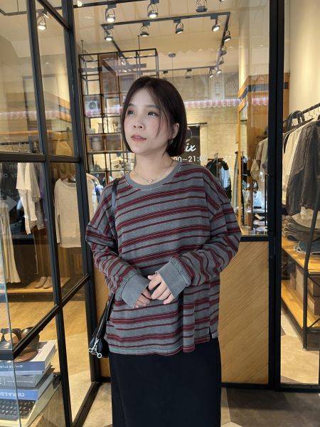 St02.愛牌家配色好美條紋t 