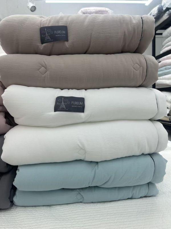 Kg69. 簡約單色莫代爾四季被/白 