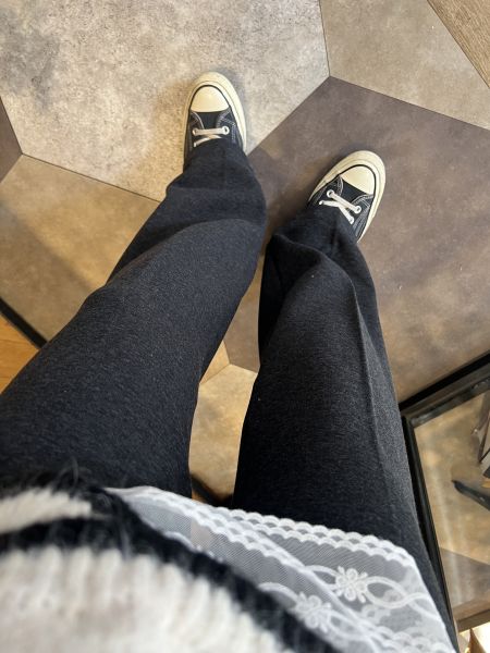 Dm118.閉眼入包色！磨絨顯瘦棉神褲 