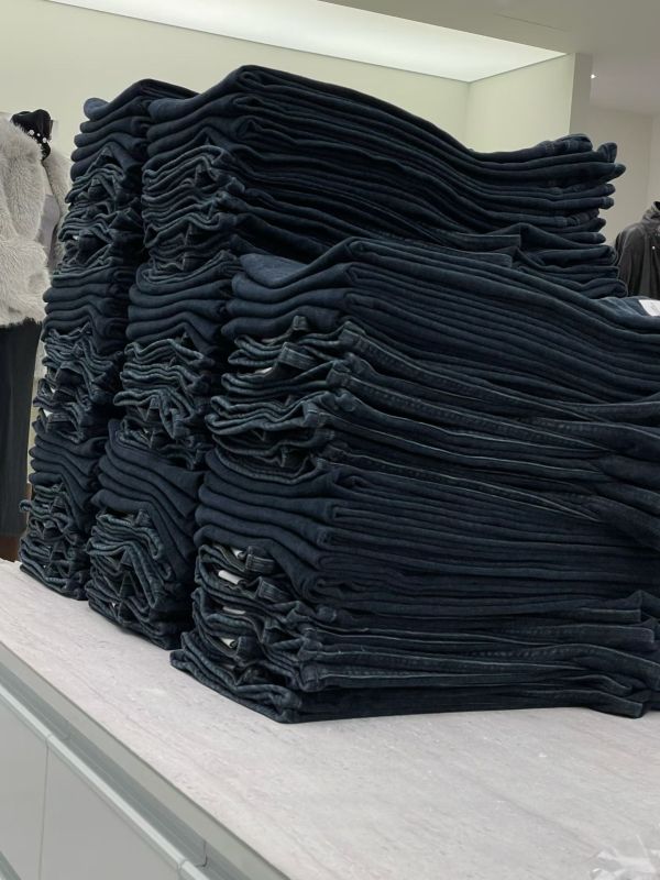 Dc117.p牌家超舒服內短絨牛仔褲 