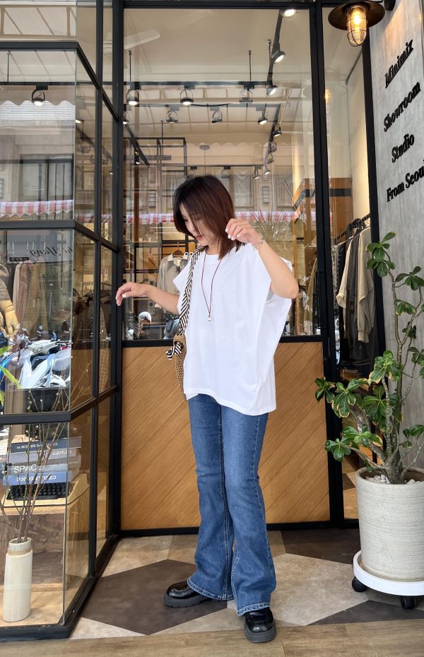 Ap427.p牌全彈性美腿靴型褲 