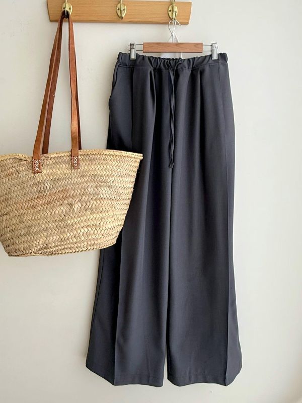 Ai17.不挑人西料寬褲 