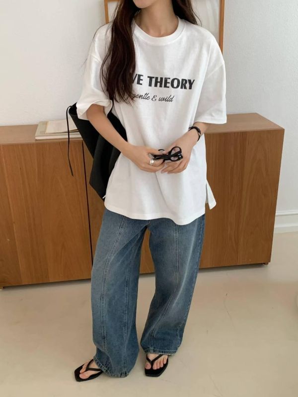 Ai09.Love水洗質感長版t 