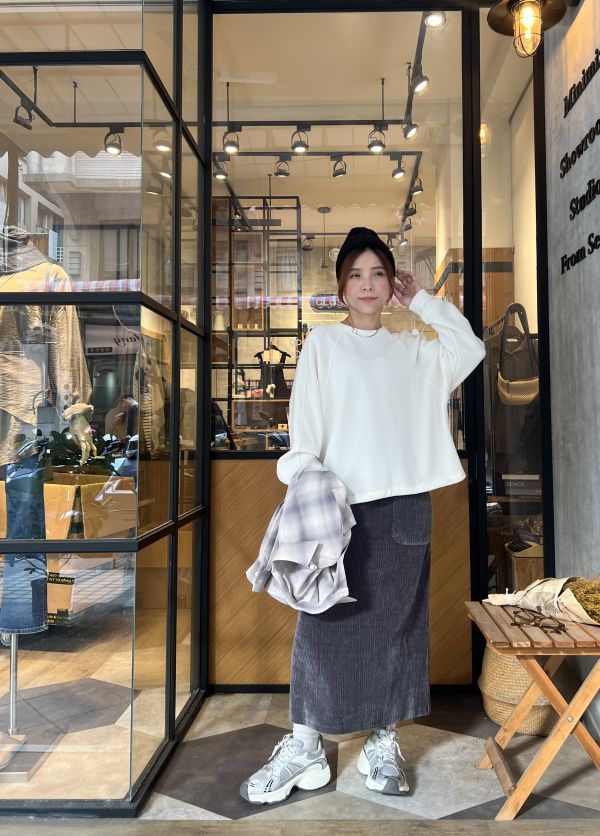 Nv108.質感愛牌家特殊面料抽繩大學 