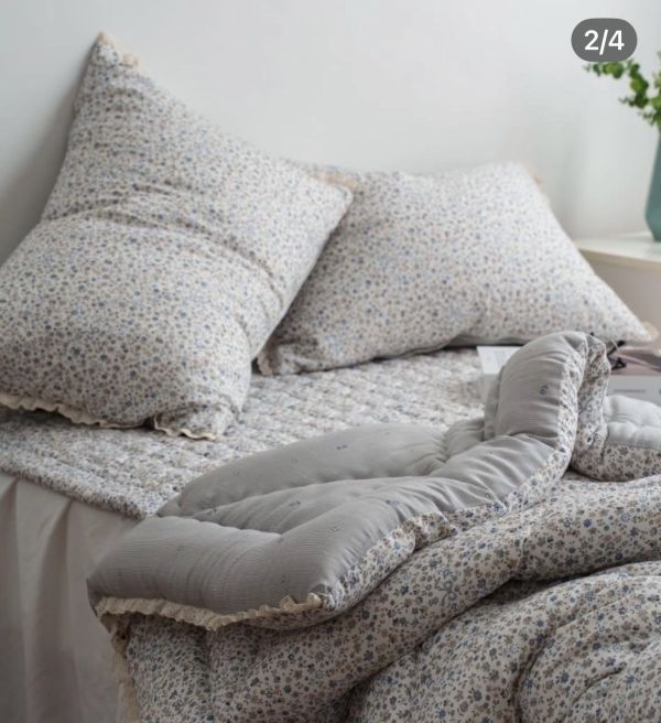 Kg75.花語滾LC邊四季厚被 