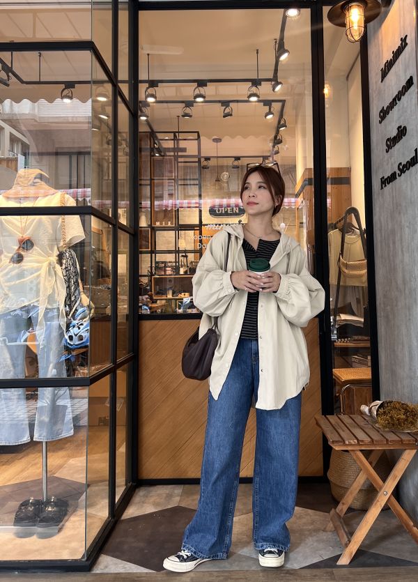 At913.愛牌家舒服牛仔寬褲 