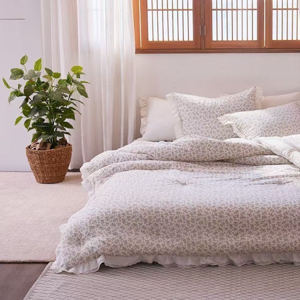 Kg87.少女心花語四季被/藍花 