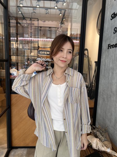 AAu15.美美配色直線衫 