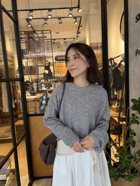 Nn102.全員必收好比例麻花針織t 