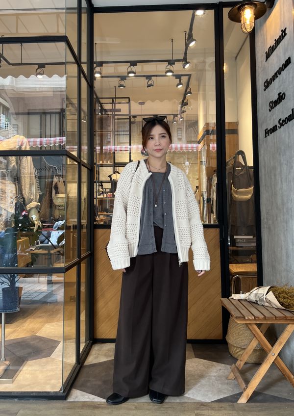 Nv112.全員必收霧面挺西褲 