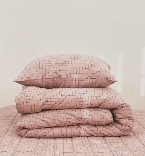 Kg83.無印風線格四季被/粉 