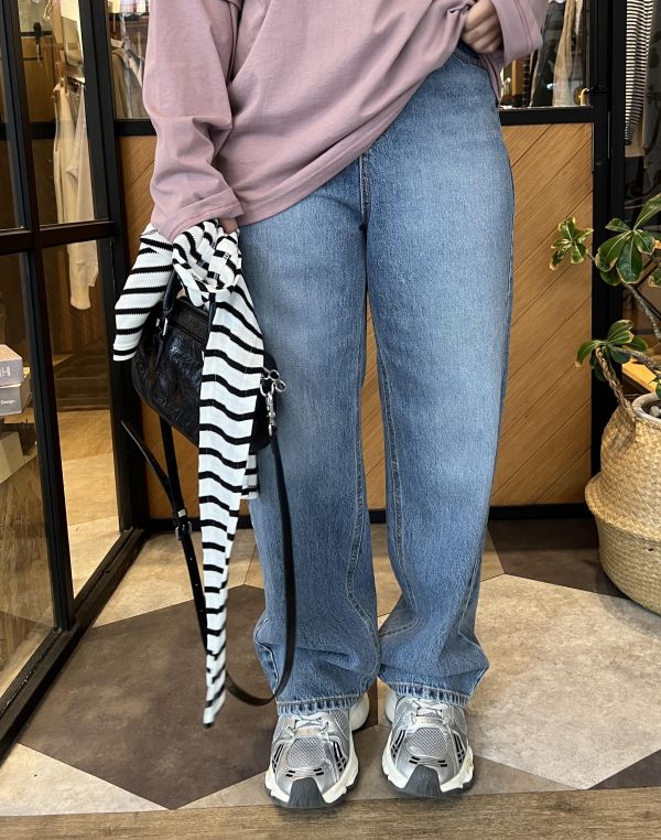 Ma323.p牌家高階復古刷色寬褲 