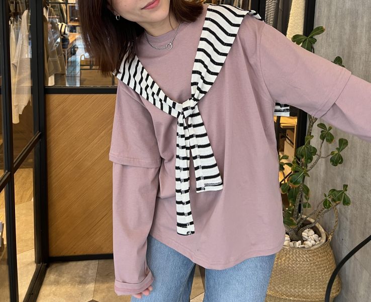 Ma304.必買質感接袖t 