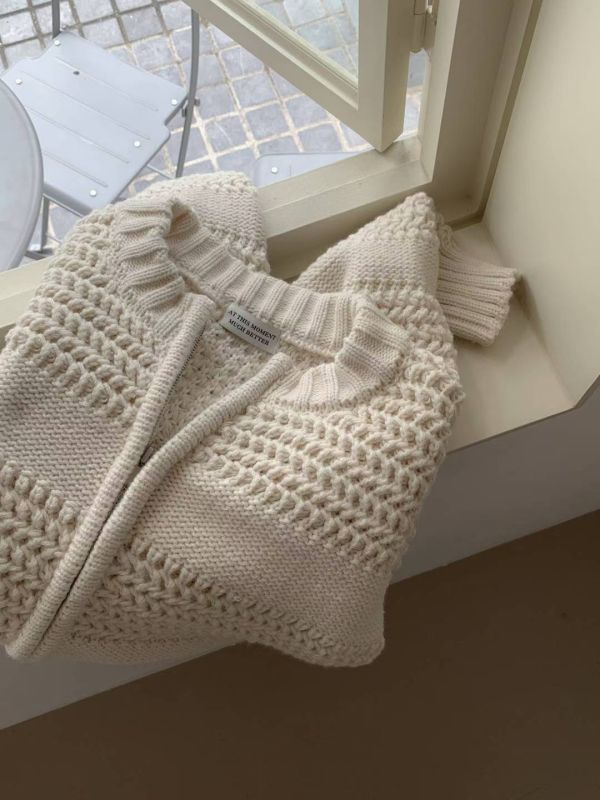 Nv115.超美鉤針拉鍊外套 