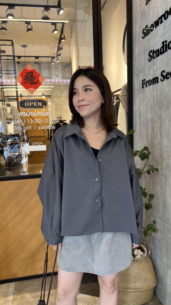 Ma314.最愛設計師檔口西料剪裁襯衫 