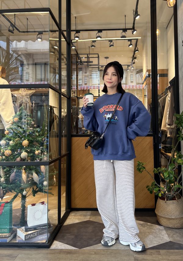 條紋舒服褲）包色（直播+1下單區） 