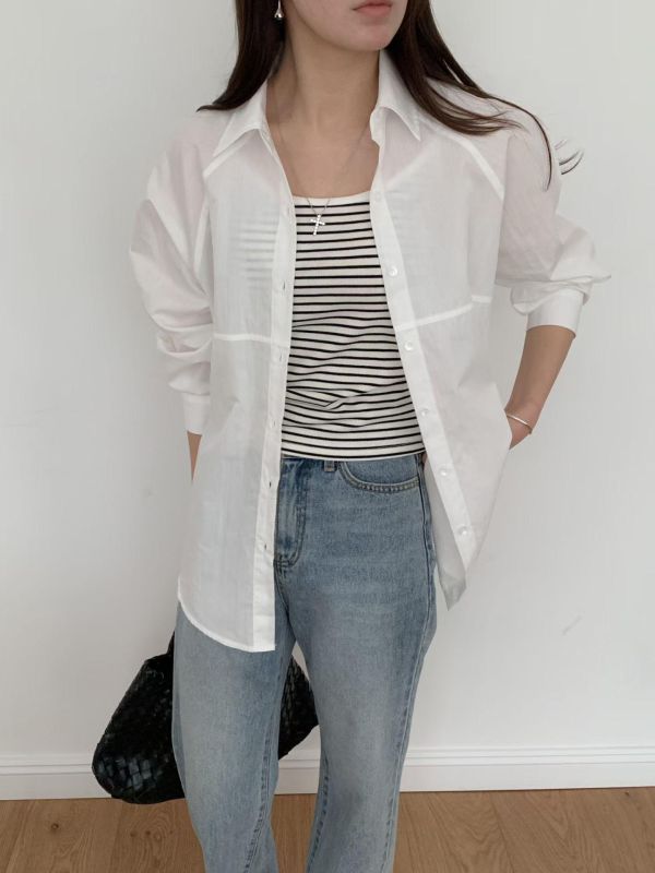 Ap423.無印感簡約襯衫 