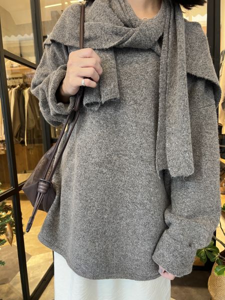 Dm106.附披肩慵懶QQ毛衣 