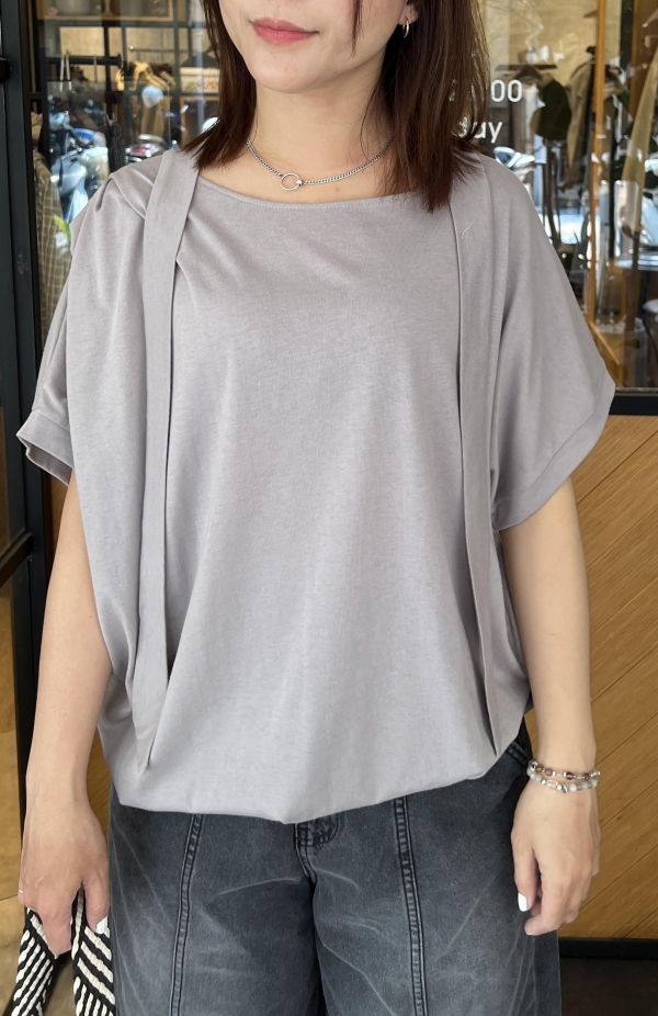 Ap407.簡約設計綁帶上衣 