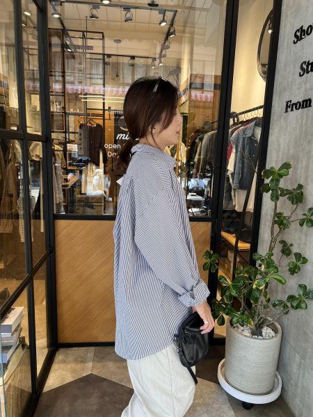 Ai25.質感抗皺2way直條襯衫外 